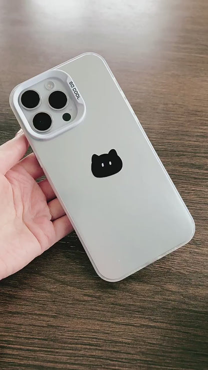 Cute Minimal Kitten Face Case
