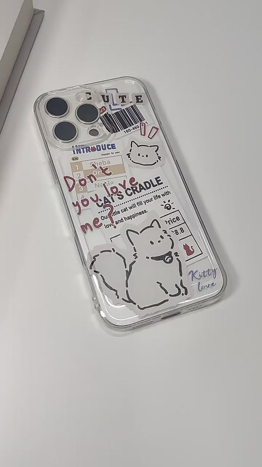 Don't You Love Me Cat Clear Case