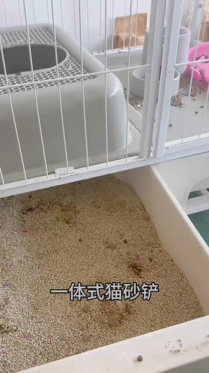 Integrated Cat Litter Shovel